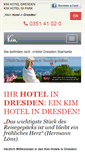 Mobile Screenshot of kim-hotel.de